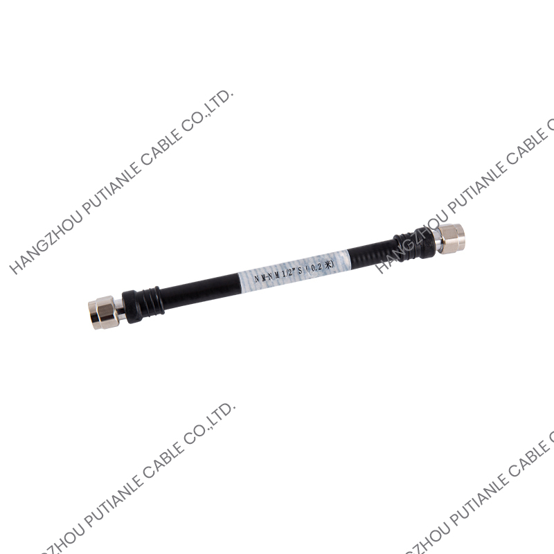 N mâle à n mâle avec un câble coaxial super flexible 1/2 "